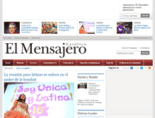 Tablet Screenshot of es.elmensajerorochester.com